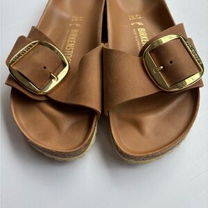 Birkenstock Madrid Big Buckle Cognac